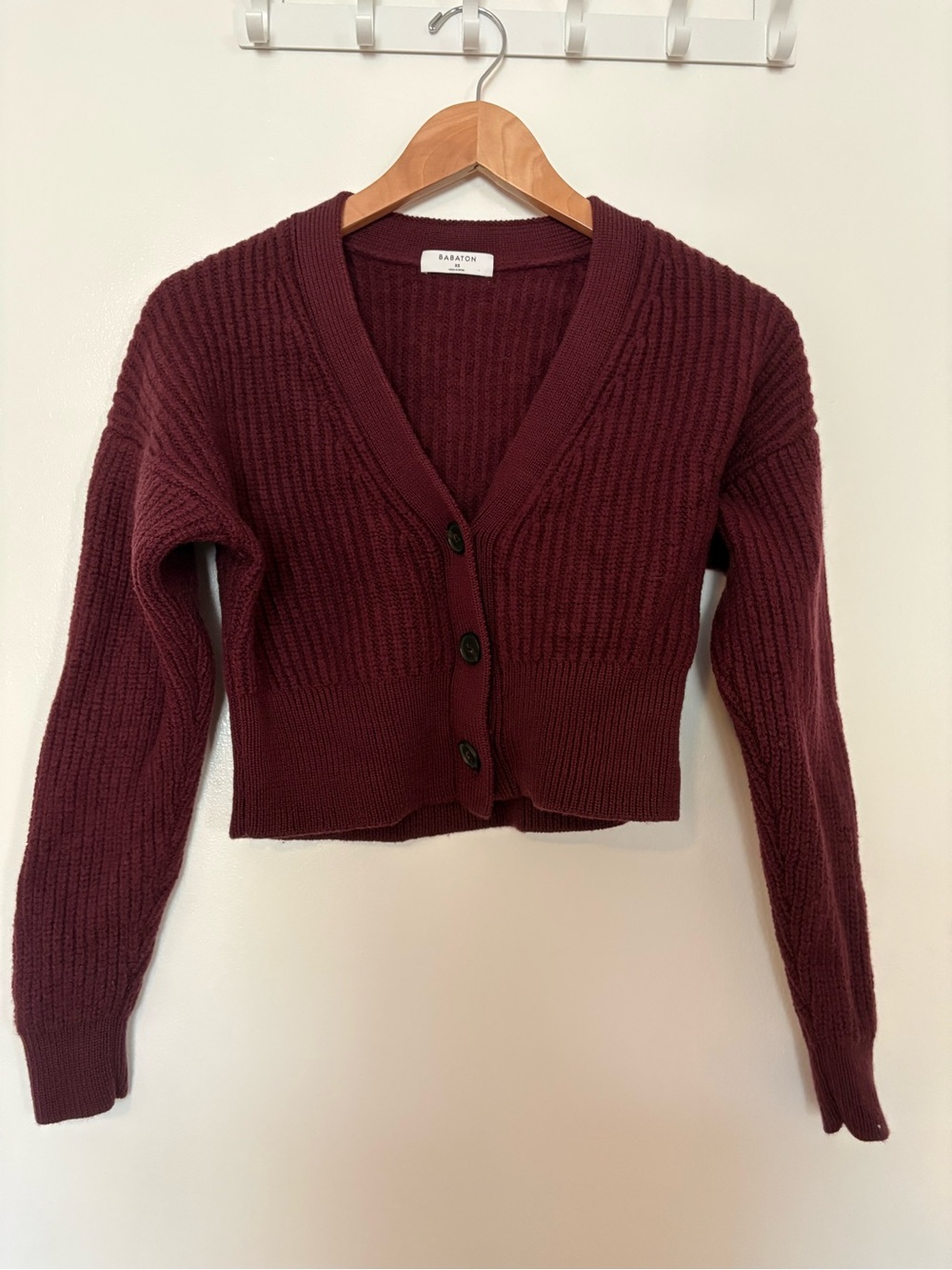 Aritzia babaton wool cardigan size xs